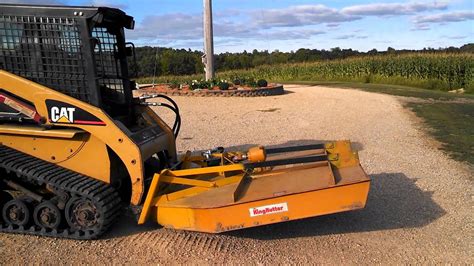 bush hog skid steer attachment|brush hogging with skid steer.